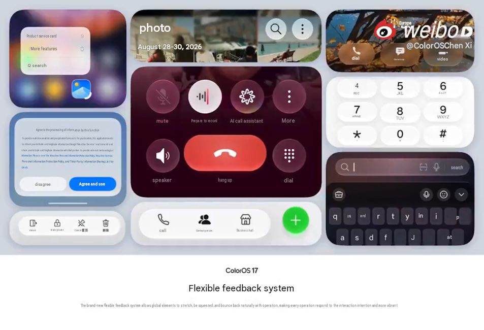 ColorOS 17 Flexible Feedback System showcased