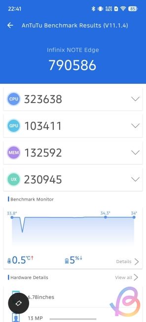 dimensity 7100 antutu score