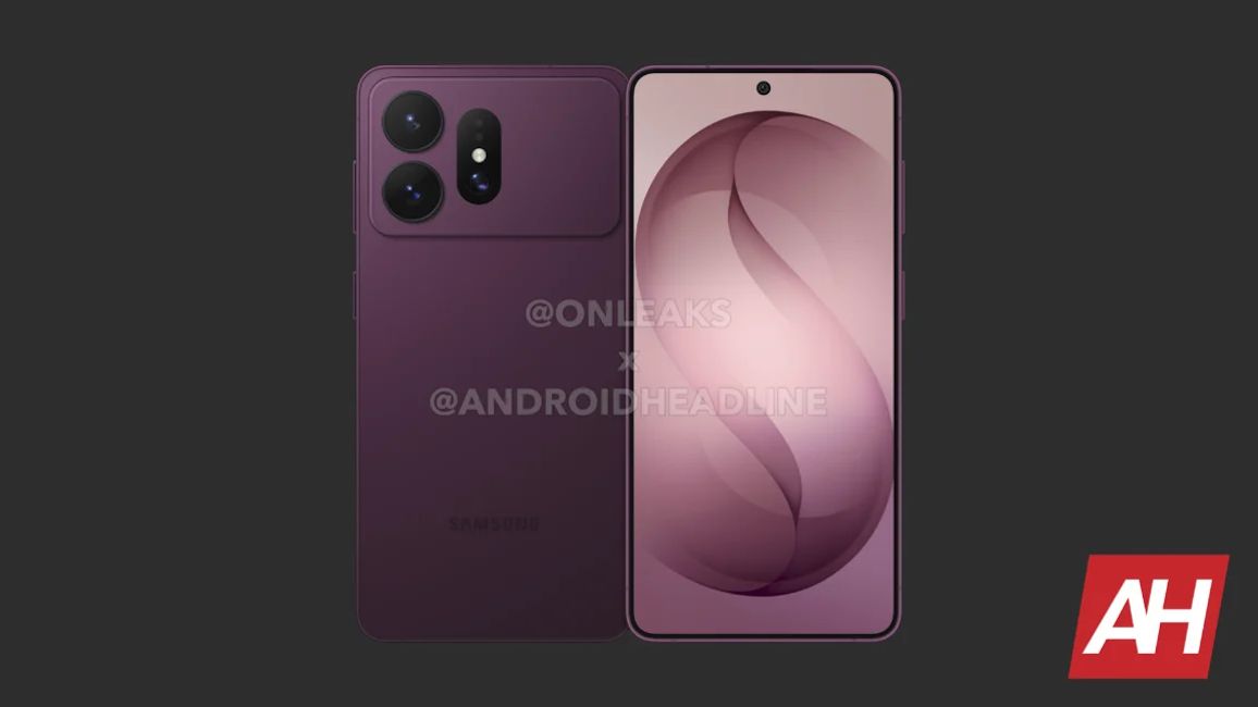 Galaxy S27 Pro front and back design showcased in purple Galaxy S27 Pro front and back design showcased in purple
