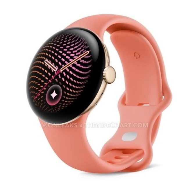 Pixel Watch 5 render in orange