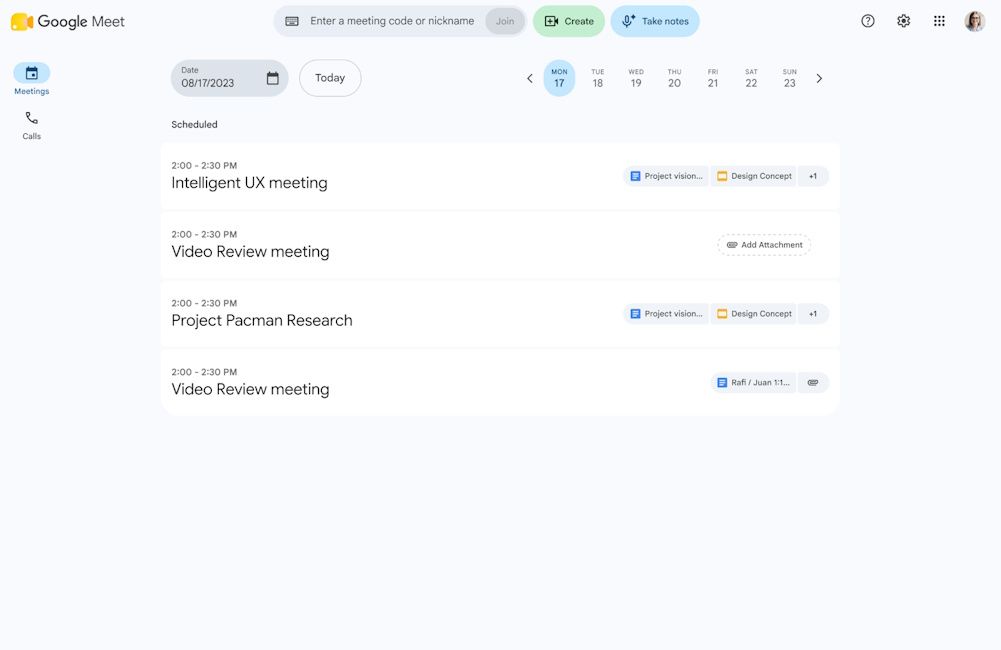 Google Meet's Gemini-powered "Take Notes for Me" feature for in-person meetings