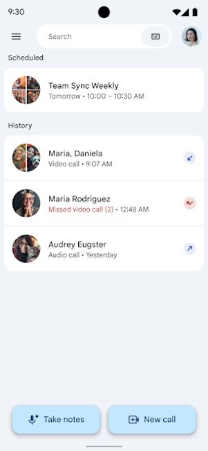 Google Meet's Gemini-powered "Take Notes for Me" feature for in-person meetings