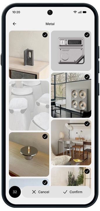 Nothing OS 5.0 smart collections with Essential AI