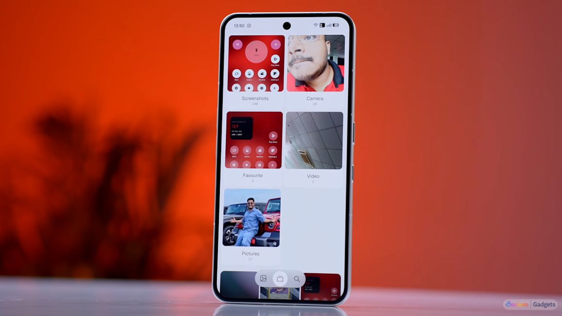 Nothing OS 5.0 Gallery app redesign showcased