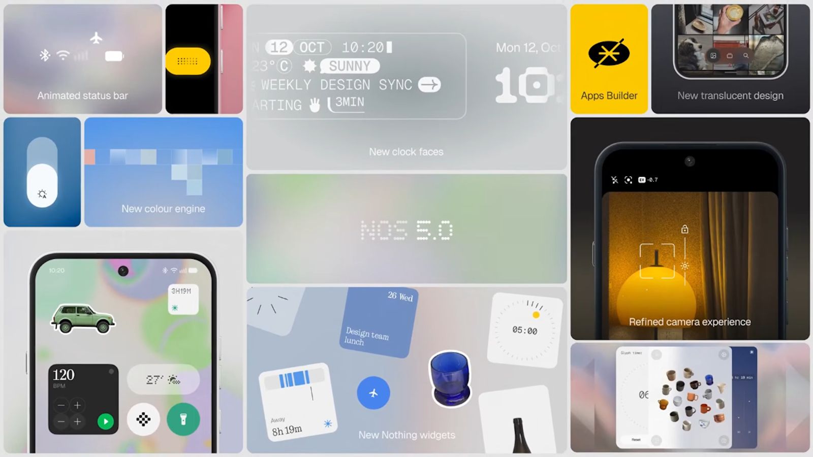 Nothing OS 5.0 official banner image showcasing its key features