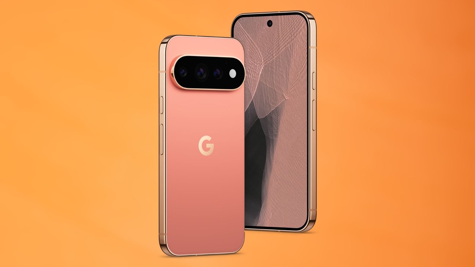 Google Pixel 11 Pro orange front and back design showcased