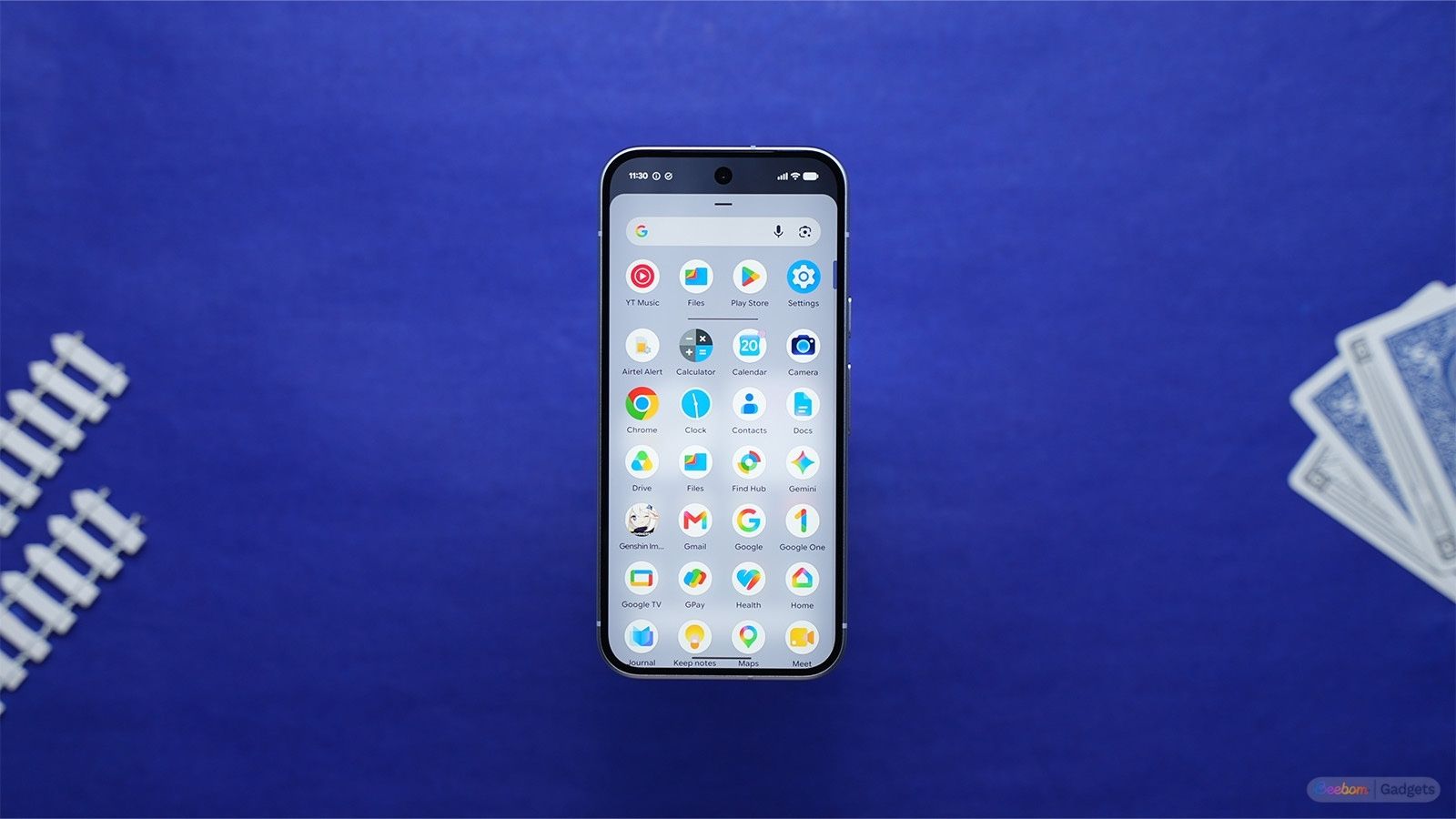 Pixel 11 UI app drawer showcased Pixel 11 UI app drawer showcased