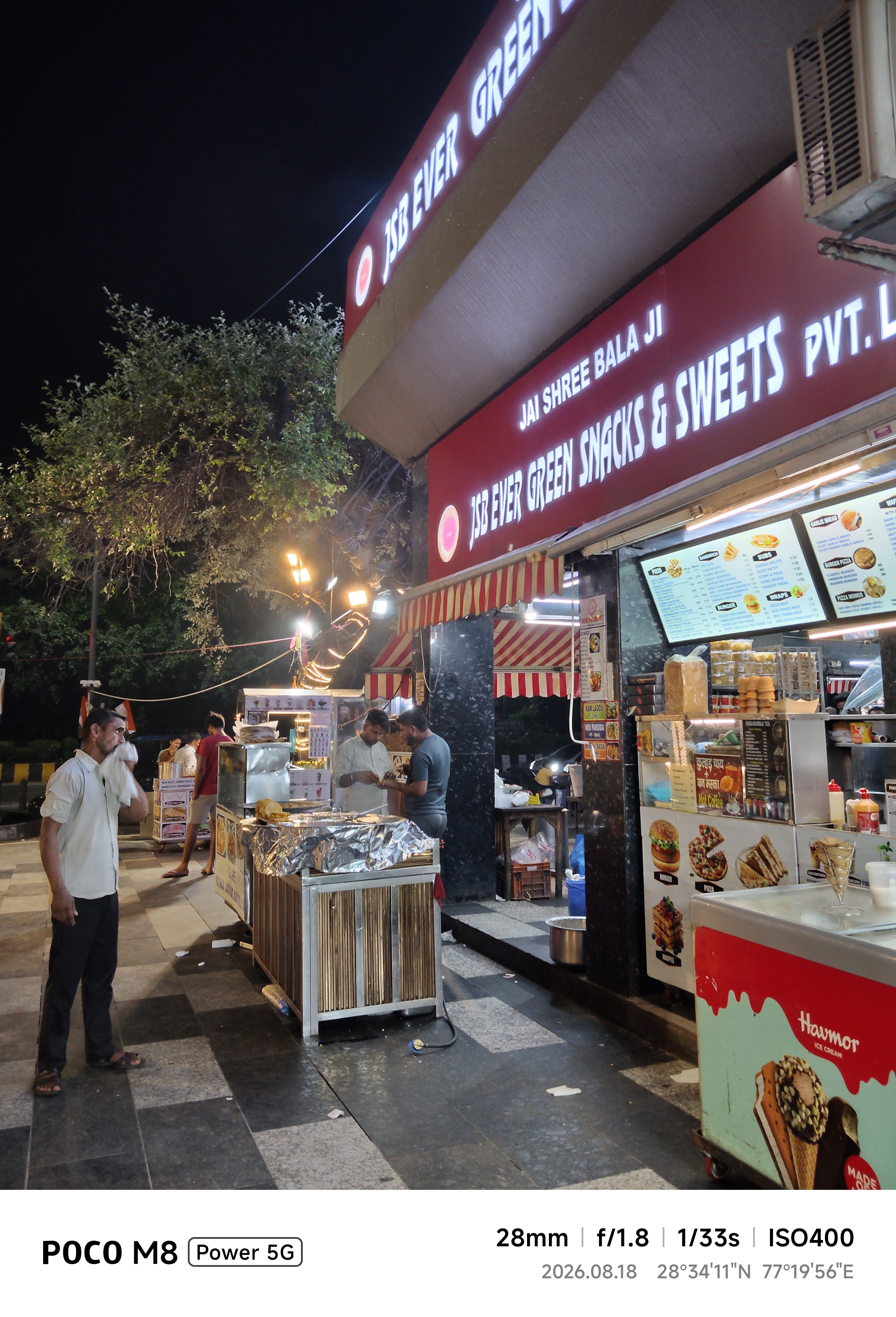 Poco M8 Power 28mm night shot market Poco M8 Power 28mm night shot market