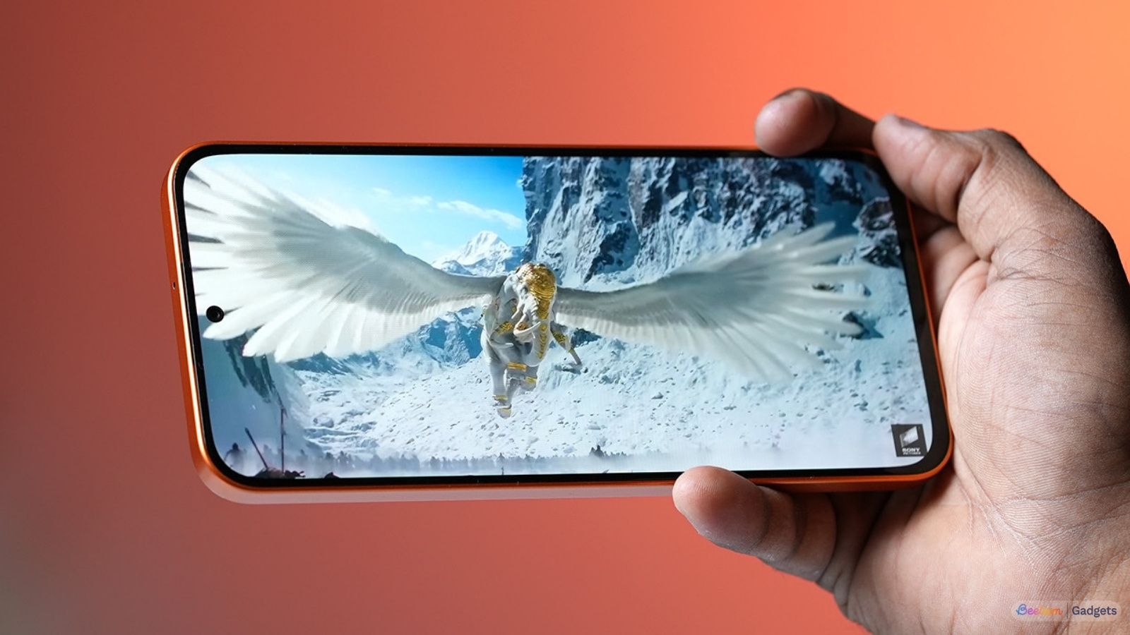 Poco M8 Power display quality showcased while someone is watching a video Poco M8 Power display quality showcased while someone is watching a video