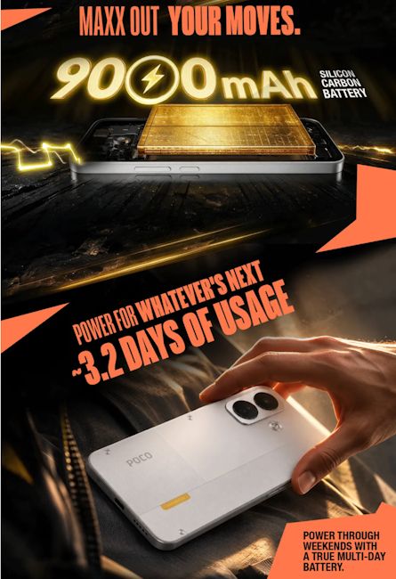Poco X8 battery details showcased