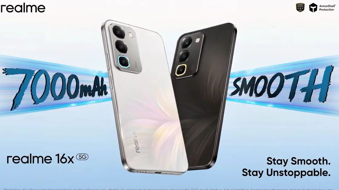 Realme 16x 5G colourways, back design and other details showcased in official India launch banner image