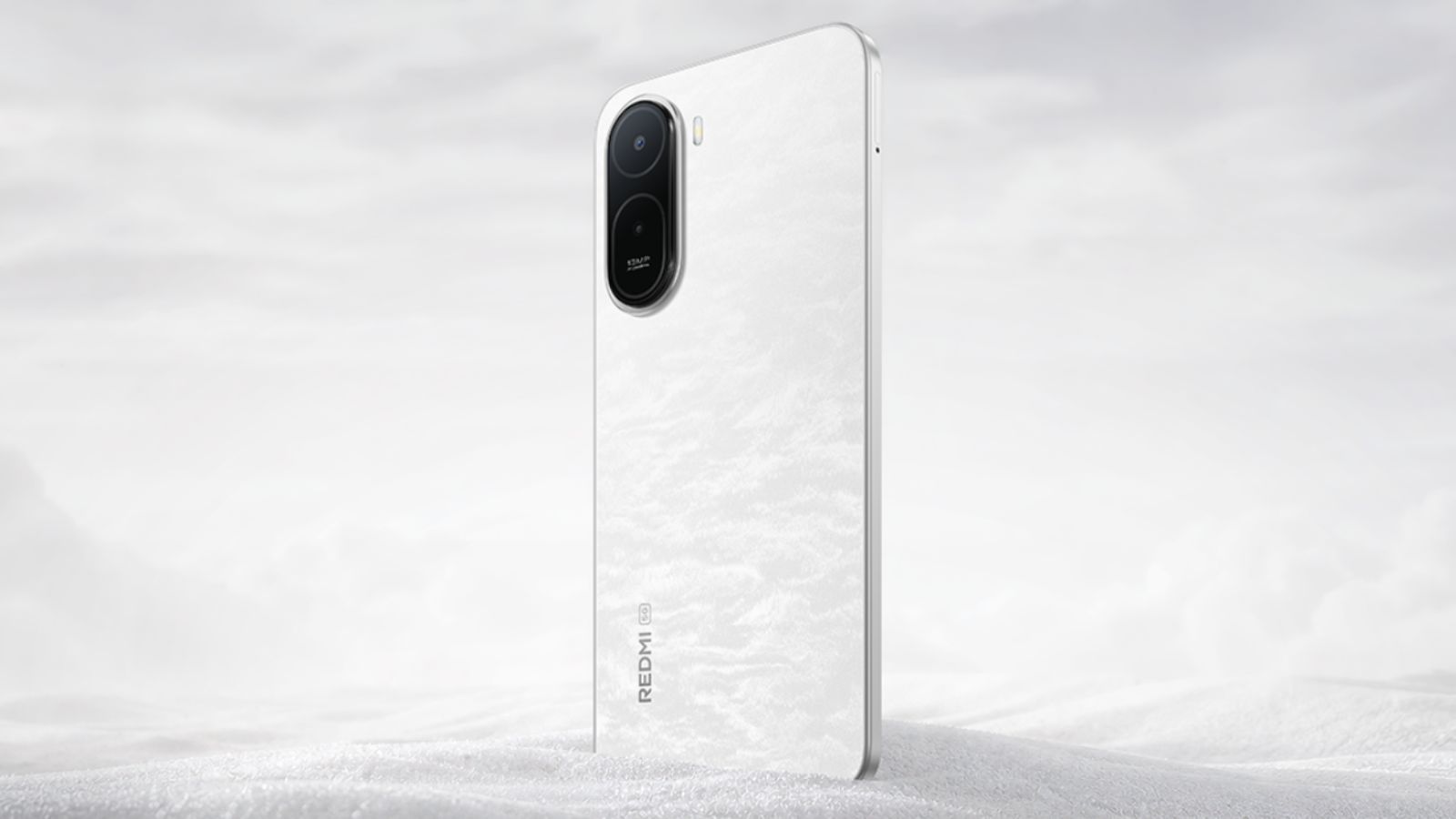 Redmi 17 5G in Feather Mist White color option