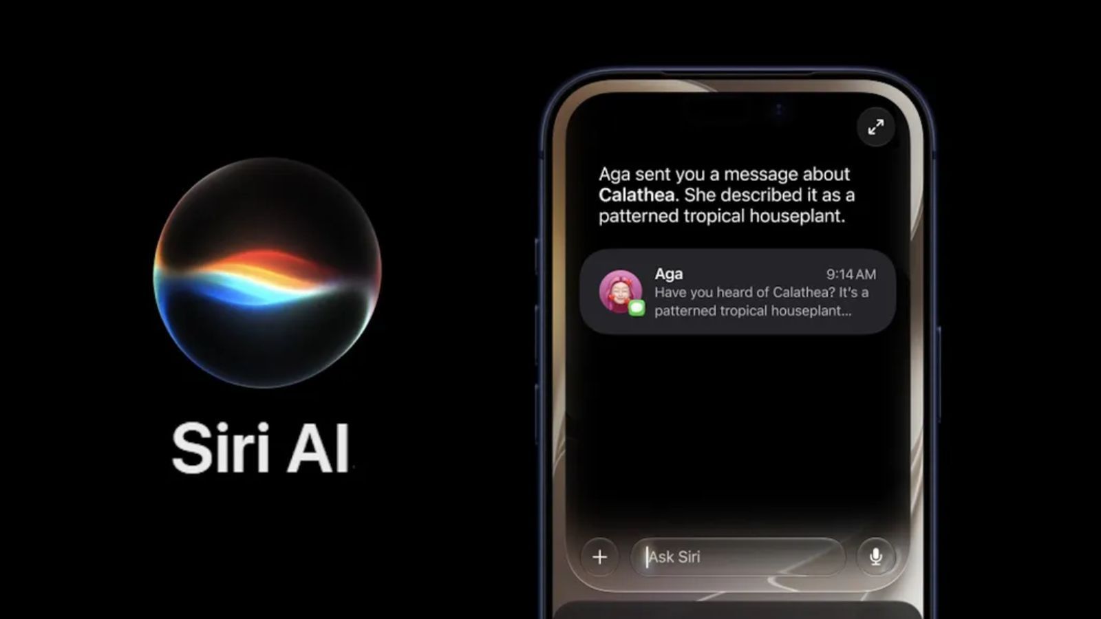 Siri AI logo with "Siri AI" branding and Siri AI working shown Siri AI logo with "Siri AI" branding and Siri AI working shown