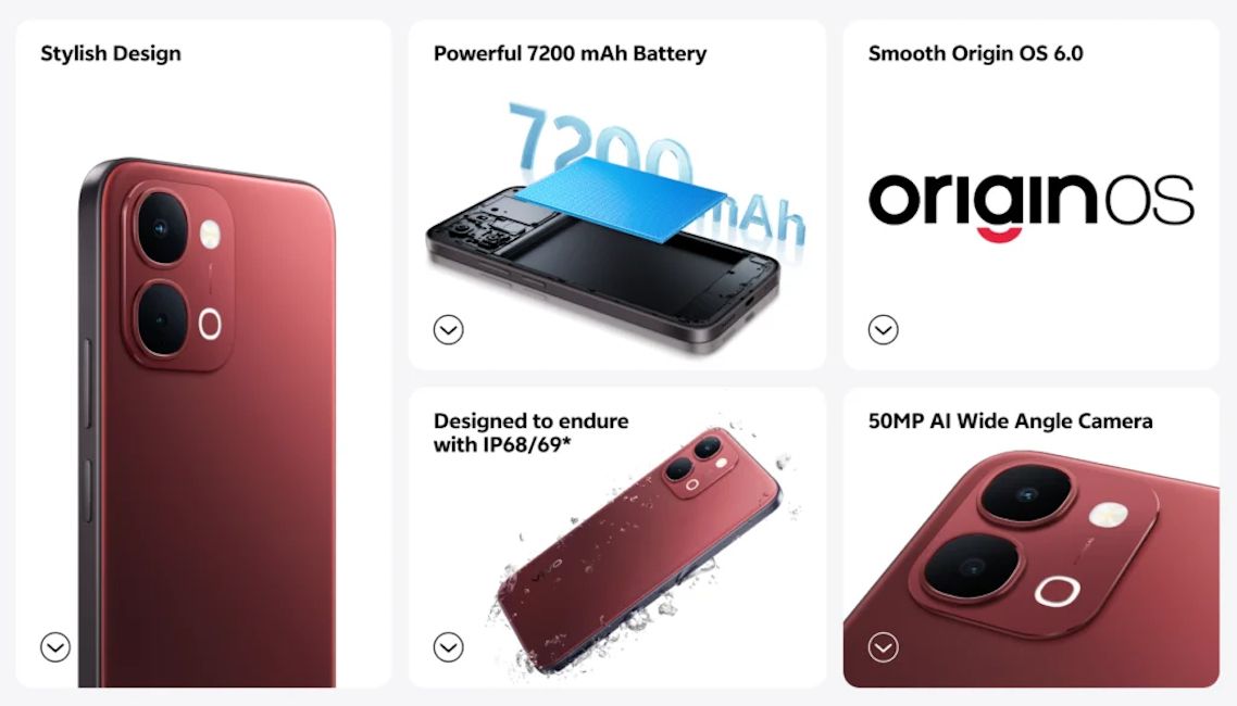 Vivo Y31t 5G official specs banner showcased on website Vivo Y31t 5G official specs banner showcased on website