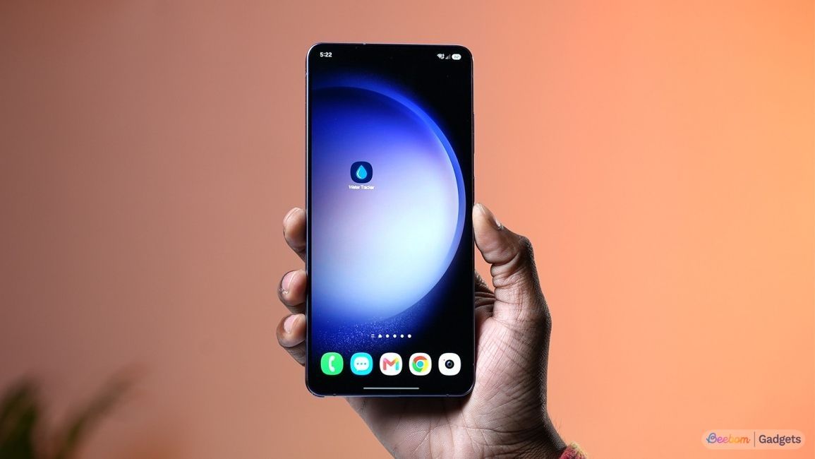 a user holding an android phone showing the custom app made by ai studio on homescreen a user holding an android phone showing the custom app made by ai studio on homescreen