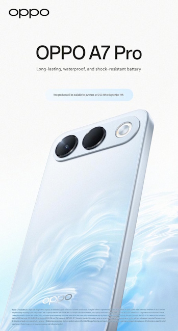 Oppo A7 Pro back design revealed