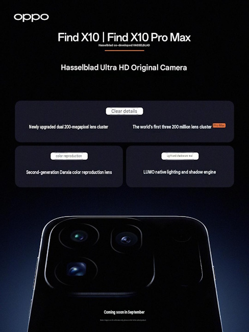 Oppo Find X10 and Find X10 Pro Max officially teased and camera specs revealed