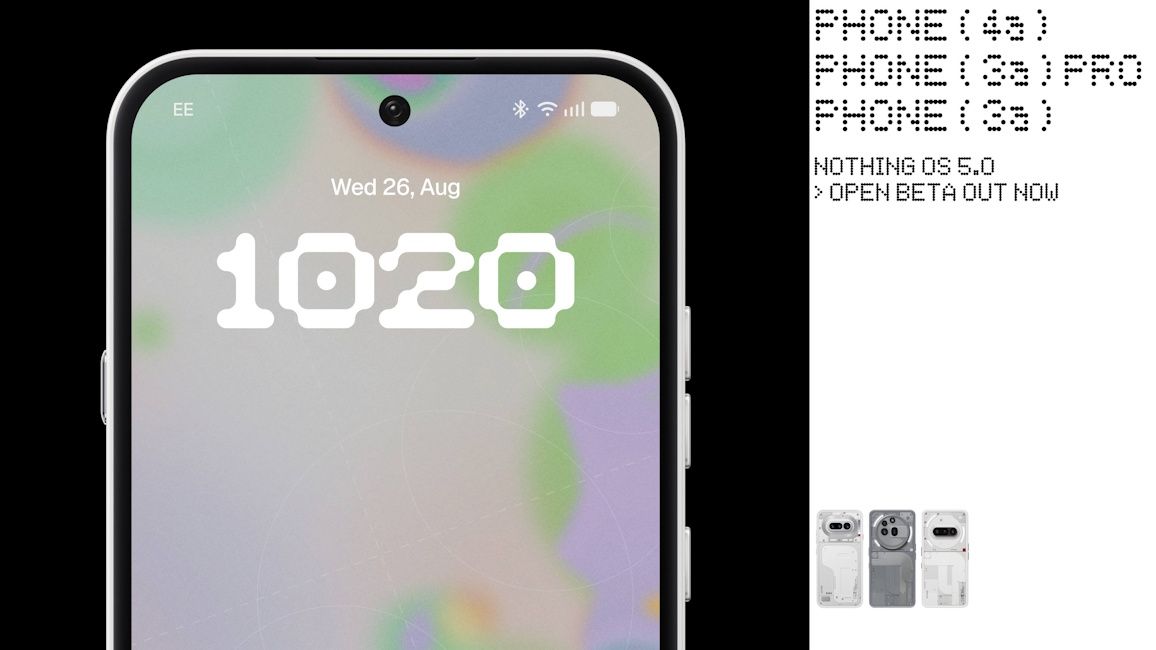 Nothing OS 5.0 Open Beta live for Phone 4a, Phone 3a and Phone 3a Pro