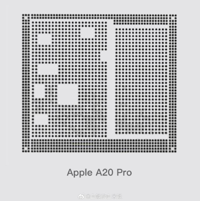 Apple A20 Pro die shot raw Apple A20 Pro die shot raw