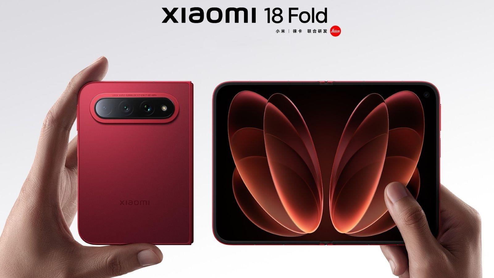 Xiaomi 18 Fold from the back folded and from the front unfolded Xiaomi 18 Fold from the back folded and from the front unfolded