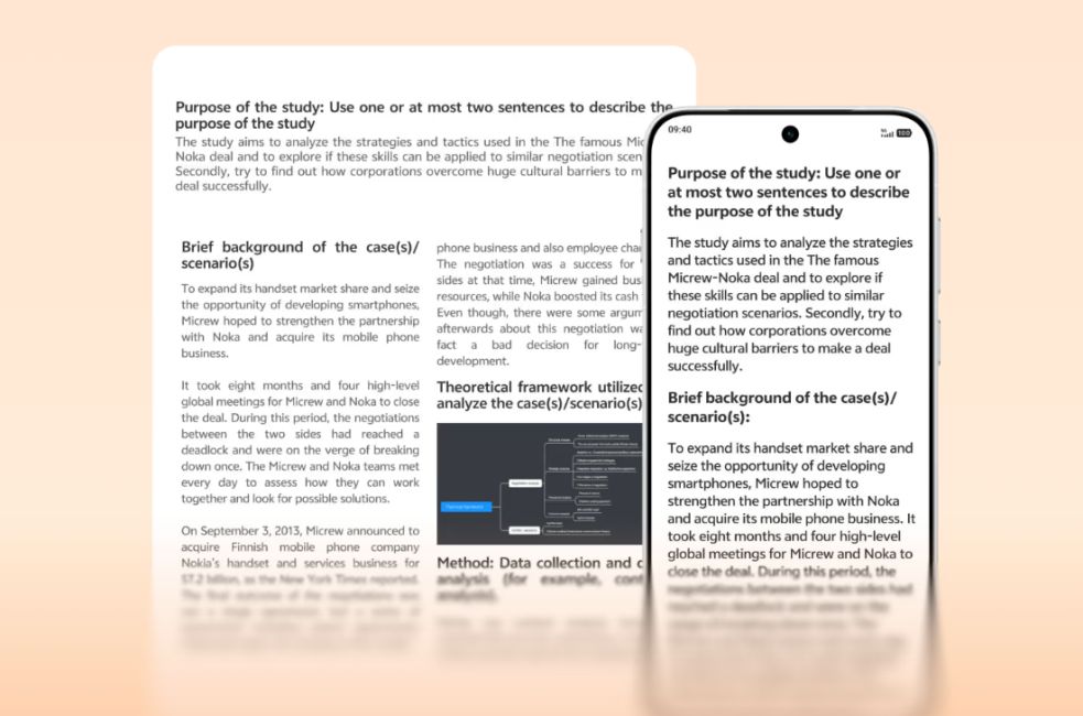 AI reader mode for PDF reading on Vivo OriginOS 7