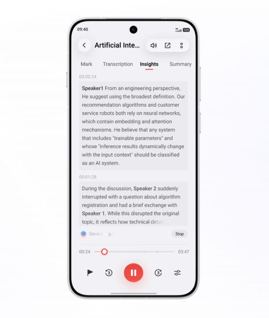 AI recorder on Vivo OriginOS 7