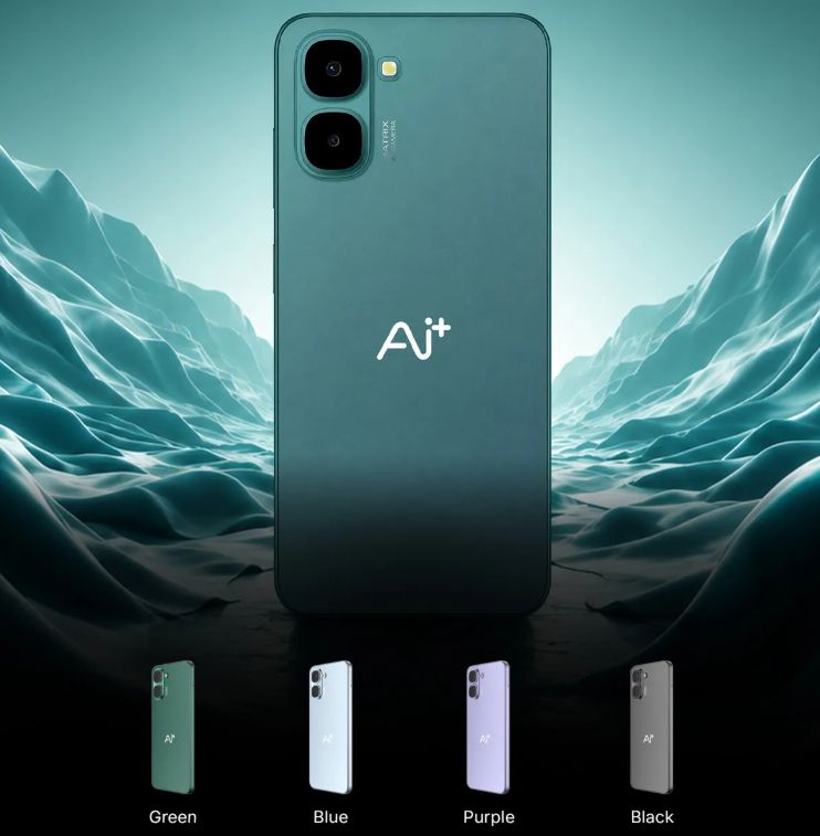 Ai+ Pulse 2 FE back design and colour options showcased Ai+ Pulse 2 FE back design and colour options showcased