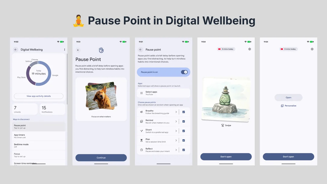 Android 17 QPR1 Pause Point feature showcased Android 17 QPR1 Pause Point feature showcased