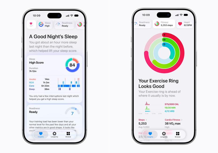 Apple Health app comes with redesigned UI and Insights tab