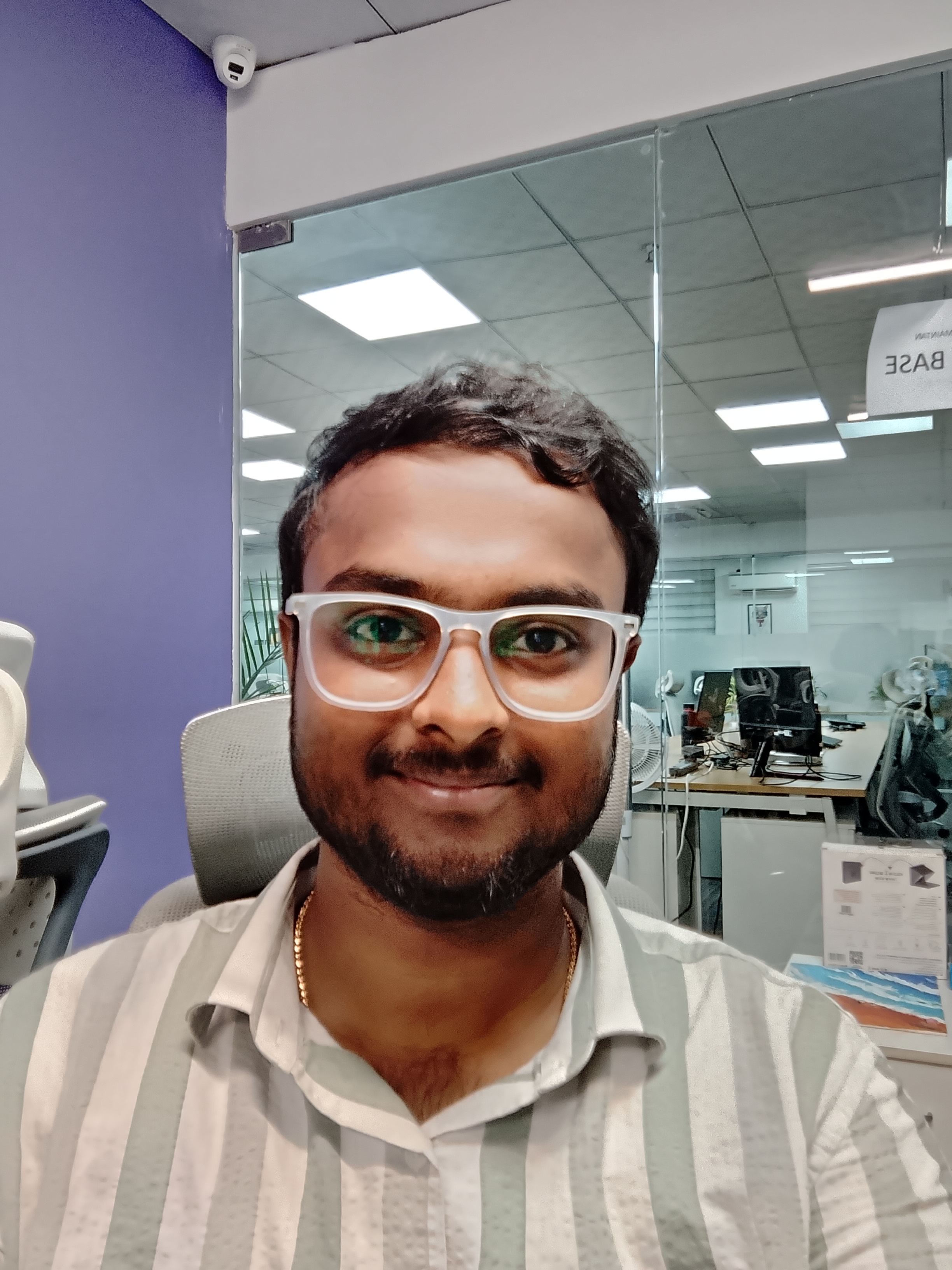 Boltt Ace 5G selfie indoors at night