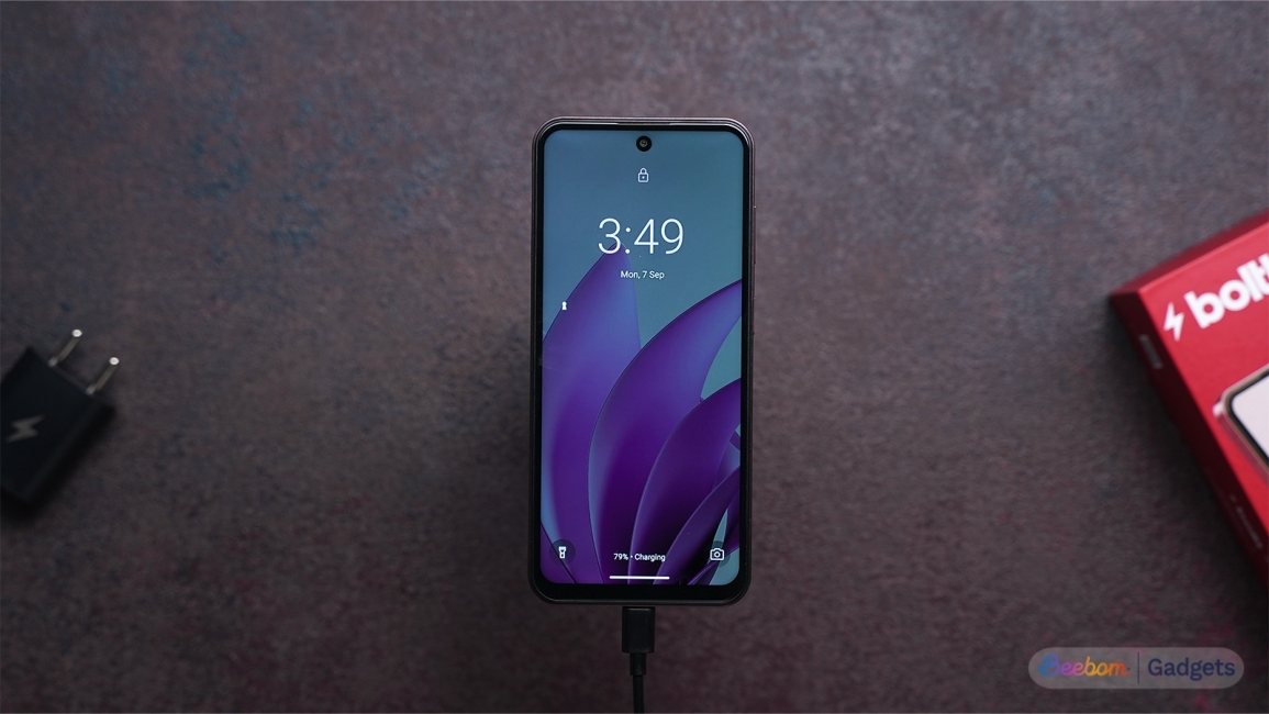 Boltt Evo 4G lock screen showcase on display Boltt Evo 4G lock screen showcase on display