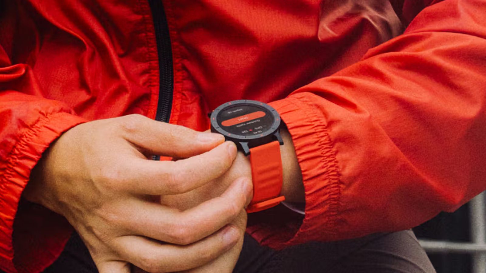 CMF Watch 3 Pro orange colourway design showcased while someone is wearing it
