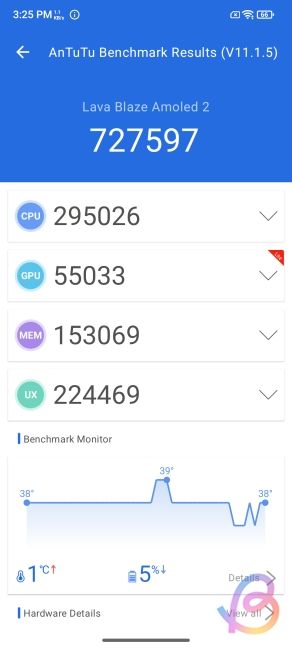 screenshot showing antutu score of dimensity 7060 screenshot showing antutu score of dimensity 7060