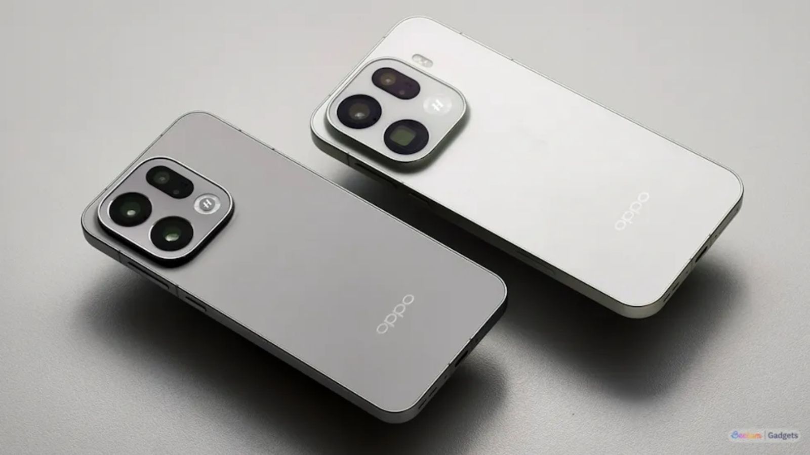 Oppo Find X9 series in grey and white