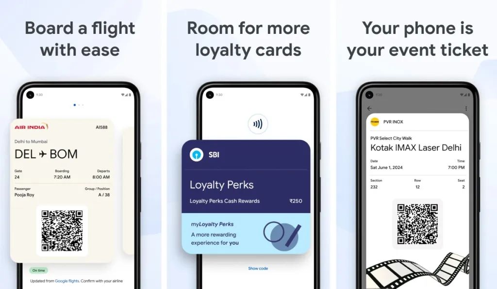 Google Wallet Loyalty cards and Flight Passes