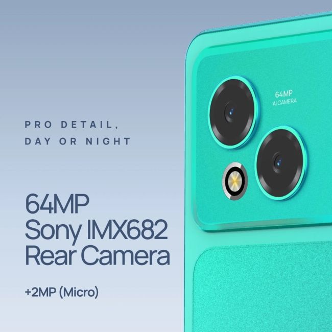HMD Vibe 2 Pro closeup of cameras from the back
