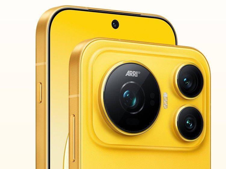 Honor Magic 9 smartphone in yellow from the back
