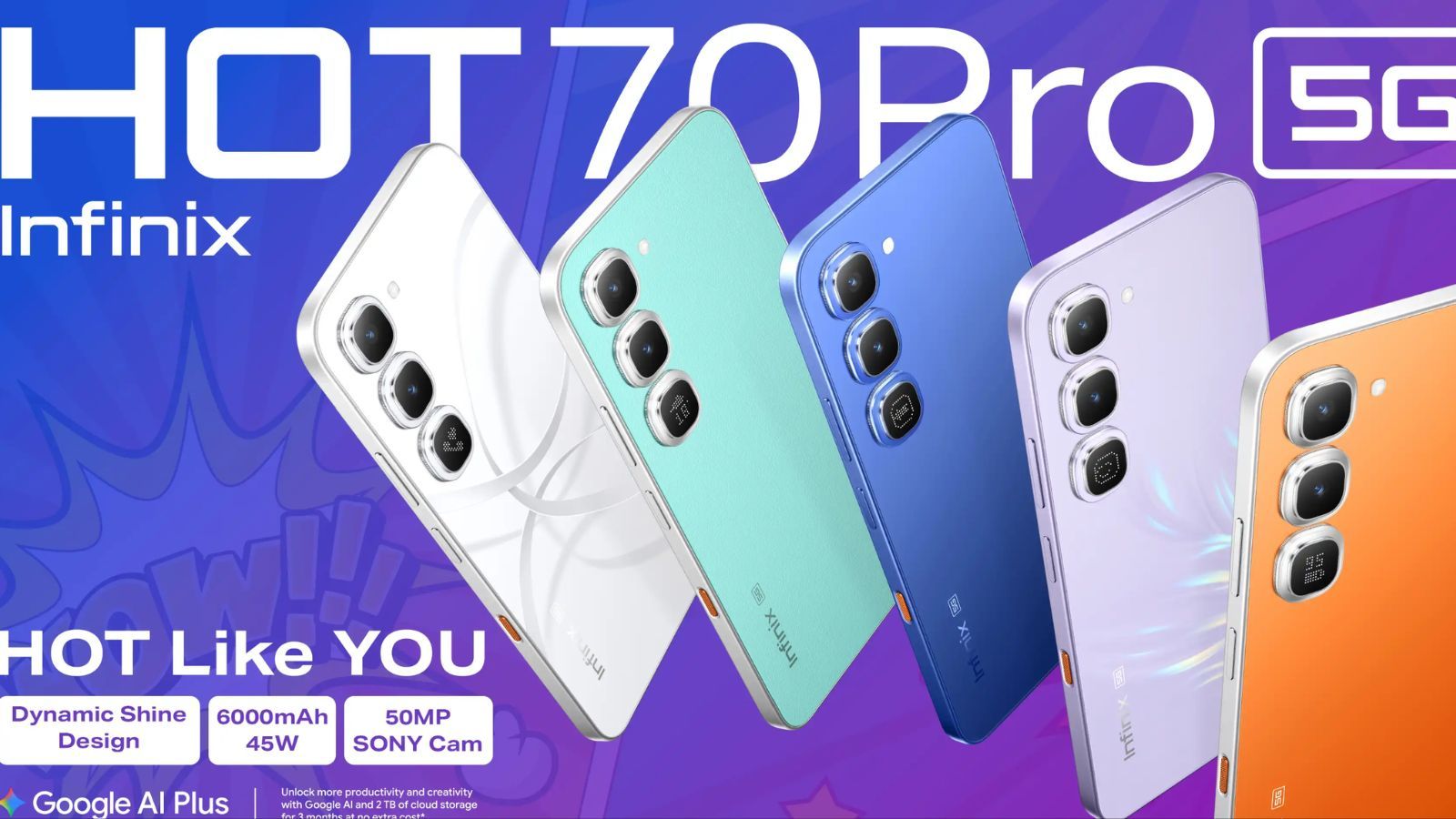  Infinix Hot 70 Pro 5G Launched in India with Active Matrix Cube, 144 Hz Display and Dimensity 7100 thumbnail