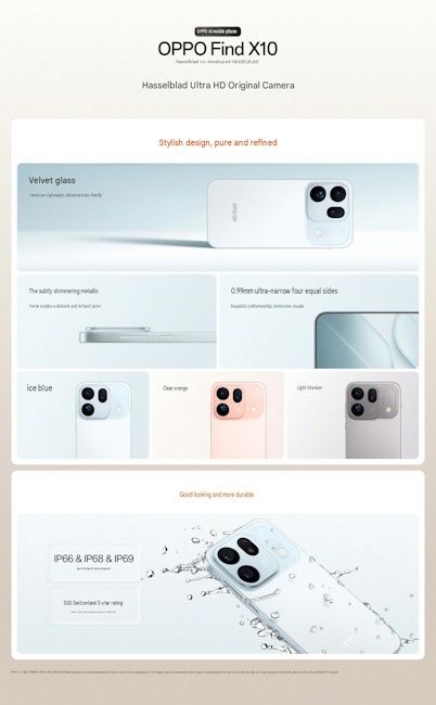 Oppo Find X10 design details