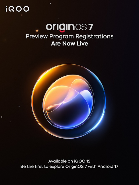 OriginOS 7 Preview Program for iQOO 15