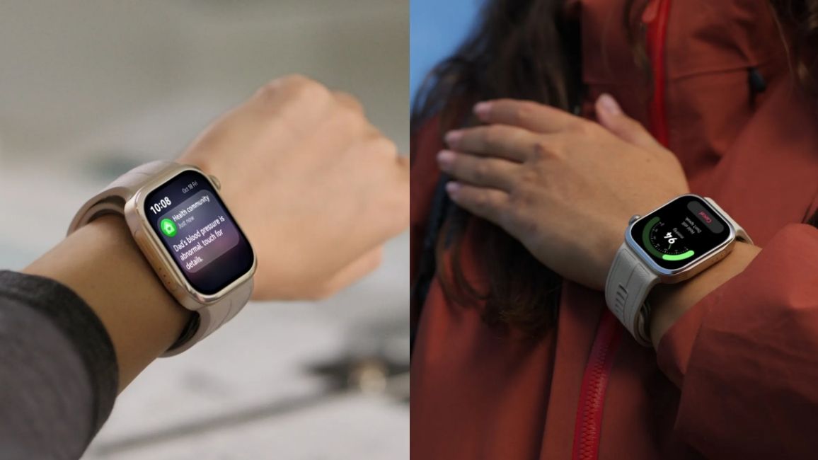 shot of the Huawei Watch D3 worn on wrist to show health insights