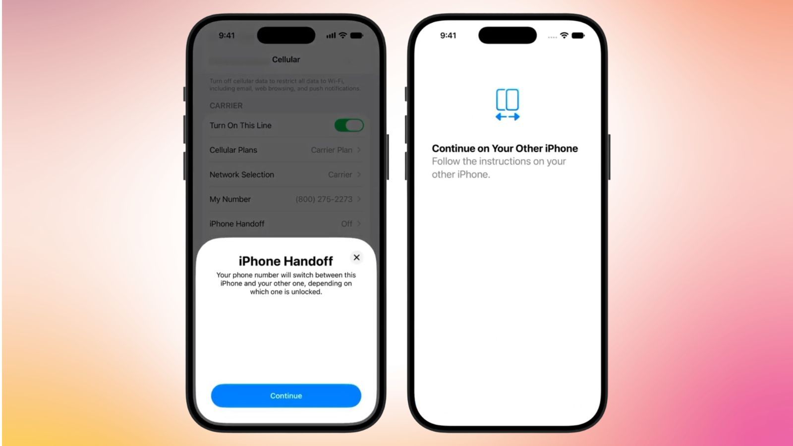 iOS 27 handoff feature showcased
