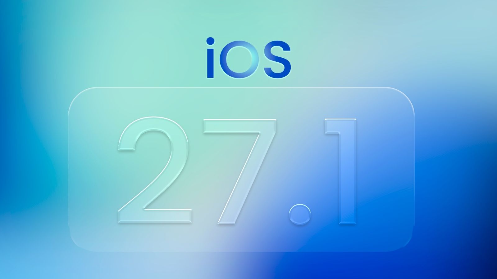 iOS 27.1 update banner