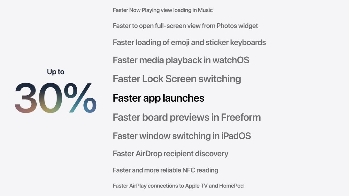iOS 27 performance improvements showcase