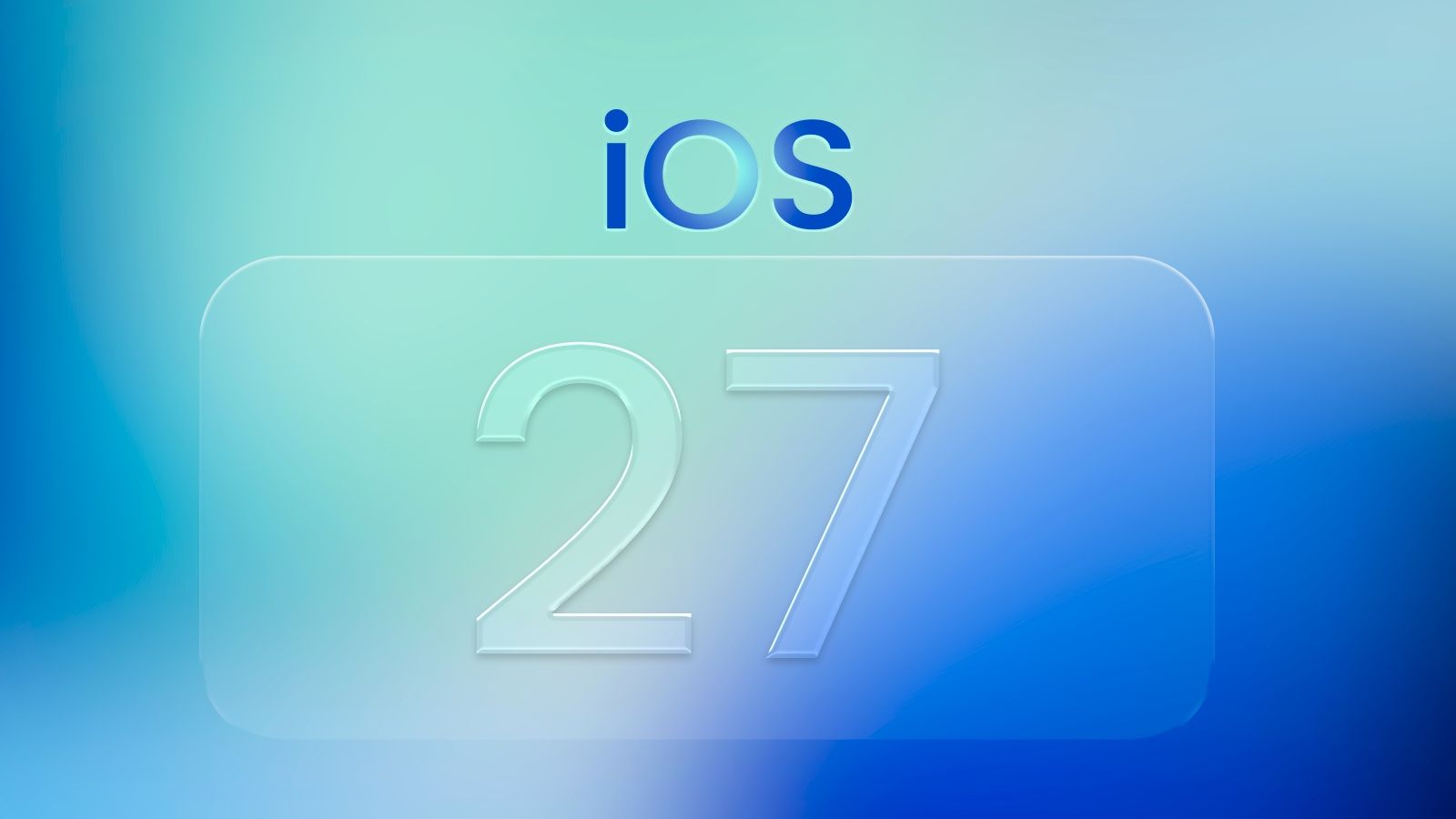 iOS 27 update font with colour-matched hues around