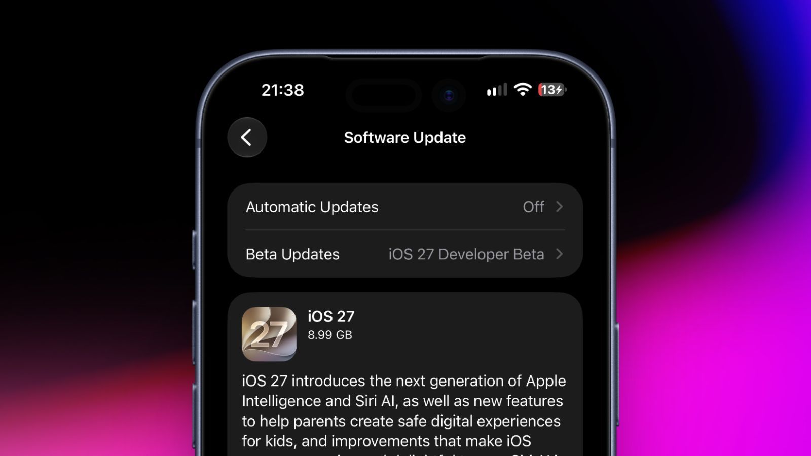 Apple Rolls out iOS 27 Release Candidate Ahead of the Stable Update thumbnail