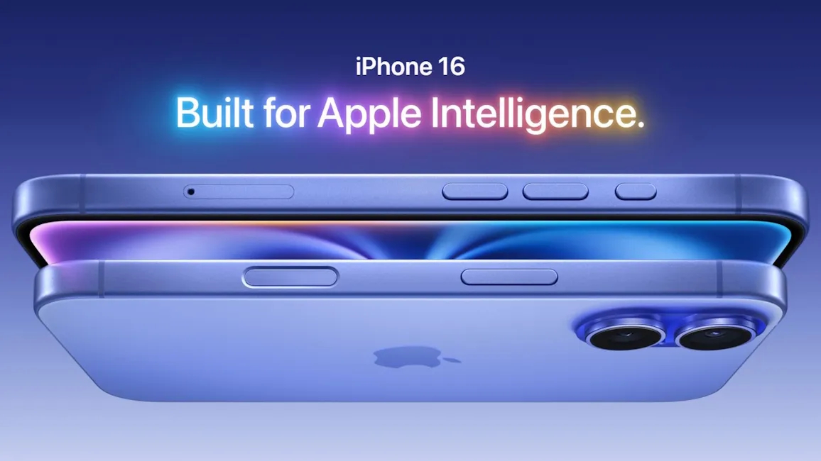 iPhone 16 design showcased in blue