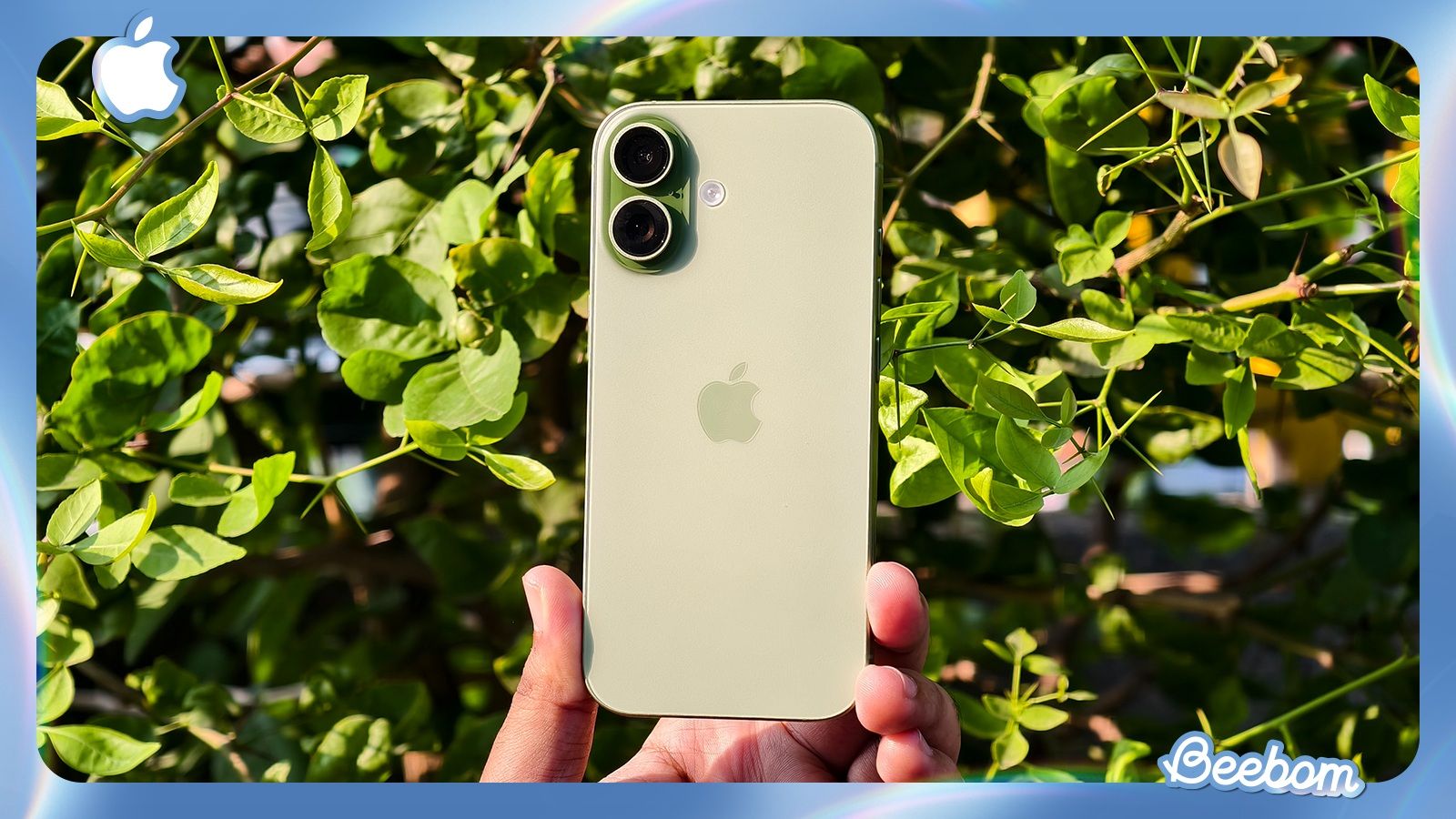 iPhone 17 green back design showcased while it's in hand iPhone 17 green back design showcased while it's in hand