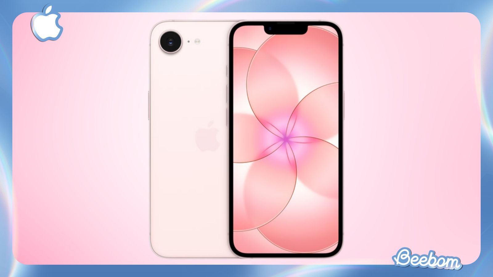 iPhone 17e pink front and back design showcased