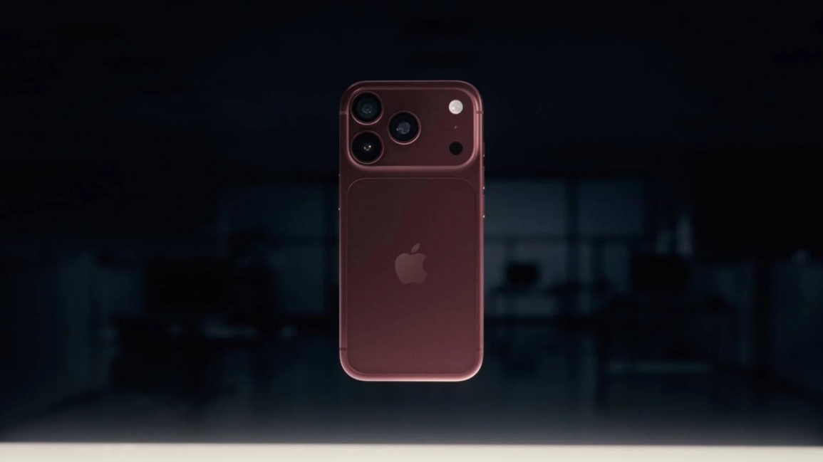 iphone 18 pro in burgundy colour, back side view iphone 18 pro in burgundy colour, back side view